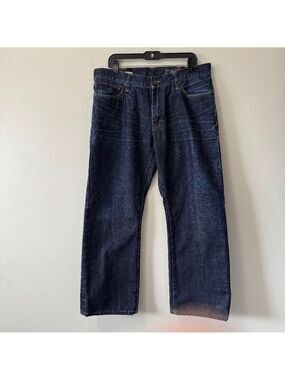 DH3 Men's Straight Jeans - Deep Blue 36 Custom Hem 30